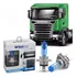 Par Lampada Super Branca H4 8500k Xenon 24v 75/70w Techone