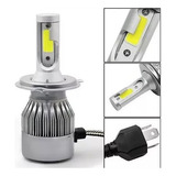 Par Lâmpada Super Led H1 H4 H7 H11 6000k Branca Efeito Xenon