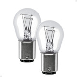 Par Lampadas Osram 2 Polos P21 12v 5w Lanterna Freio
