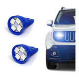 Par Lâmpadas T10 Pingo Ford Ka 2019 Led Azul Lanterna