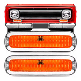 Par Lanterna Dianteira C10 D10 C14 1964 A 1984 Âmbar Pisca