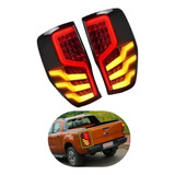 Par Lanterna Full Led Pisca Dinâmico Ranger 2013 2023 Fumê