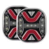 Par Lanterna Led Traseira Mex 12v 24v Marmita Marmitao Truck