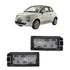 Par Lanterna Luz De Placa C/led Fiat 500 Conector Redondo
