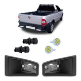 Par Lanterna Luz Placa Fiat Strada C Soquete 2006 Em Diante