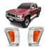 Par Lanterna Pisca Hilux 1992 A 2001 4x2 4x4 Moldura Cromada
