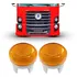 Par Lanterna Pisca Lateral Estribo Vw Constellation Amarela
