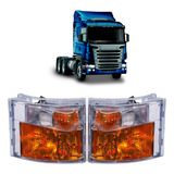 Par Lanterna Pisca Seta Compatível Scania S4 Serie 4 5 124