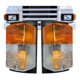 Par Lanterna Pisca Seta Compatível Scania Tr 112 113 Bicolor