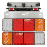 Par Lanterna Traseira Carreta Caminhão Reboque Led 12v 24v