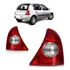 Par Lanterna Traseira Clio Hatch 2003 A 2010 Bicolor Cristal