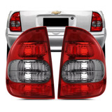 Par Lanterna Traseira Corsa Classic Sedan 1995 Á 2010 Fumê