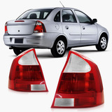 Par Lanterna Traseira Corsa Sedan 03 04 05 06 07 Cristal