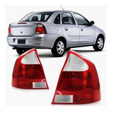 Par Lanterna Traseira Corsa Sedan 2003 2004 2005 Bicolor