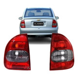 Par Lanterna Traseira Corsa Sedan Classic 2000 A 09 10 Fumê