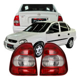 Par Lanterna Traseira Corsa Sedan Classic 2000 A 2010 Rubi
