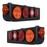 Par Lanterna Traseira De Led Completa Carreta Randon 2000