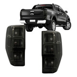 Par Lanterna Traseira Fume Com Led Compativel Ranger 13 A 22