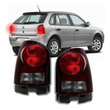 Par Lanterna Traseira Gol G4 2006 2007 A 2014 Fumê Power