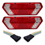 Par Lanterna Traseira Guerra Conector Chicote 5 Vias 12 24v