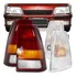 Par Lanterna Traseira Kadett 1989 1990 1991 1992 1993 1994 1995 Tricolor + 2 Pisca Eta Dianteira Cristal Acrílico