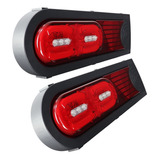 Par Lanterna Traseira Led Carreta Randon Multifunção 24v