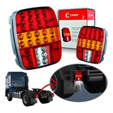Par Lanterna Traseira Marmita Led Caminhão Ford Cargo Worker