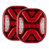 Par Lanterna Traseira Marmitão Led Mex 12 24v Caminhao Mb Vw