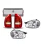 Par Lanterna Traseira Tricolor + Par Farol Pisca Cristal Corsa 4p Wagon Pick-up  94 95 96 97 98 99