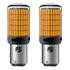 Par Led 2 Polos Laranja P21 5w Bay15d 1157 Ultra Forte 44w