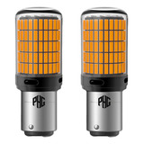 Par Led 2 Polos Laranja P21 5w Bay15d 1157 Ultra Forte 44w