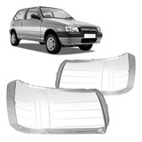 Par Lente De Farol Fiat Uno 2004 2014 Ld Le Em Policarbonato