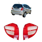 Par Lente Lanterna Traseira Honda Fit 2009 Á 2014 Ex Lx Exl