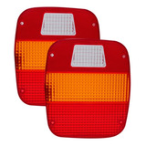 Par Lente Lanterna Traseira Marmitão Caminhão Ford volks
