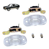 Par Lente Luz Lanterna De Placa Gol Voyage Quadrado Com Lamp