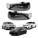 Par Lente Seta Retrovisor Corolla 2014 A 2019 Xei Seg Gli