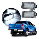 Par Luz De Placa Ford Ranger 2015 A 2020 Led Branco Lanterna