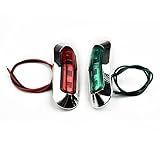 Par Luz Navegação 4 Led Barco Lancha Caiaque Jet Ski 12v24v
