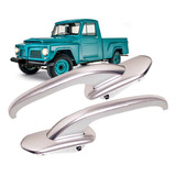 Par Maçaneta Externa Cromada Pick up F75 Rural Aero Willys