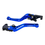 Par Manete Esportivo Gravado A Laser Moto Suzuki Yes 125
