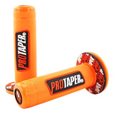 Par Manopla Punho Protaper Honda Yamaha Trilha Moto Laranja
