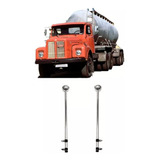 Par Mastro Baliza Reta Cromada Parachoque Caminhão 90cm