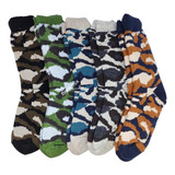 Par Meia Meião Térmica Lã Masculina Super Quente Inverno