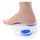 Par Meia Palmilha Silicone Gel Ortopédica Calcanhar Esporão