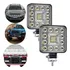 Par Mini Farol De Milha Led Redondo Potente Troller 4x4 84w 