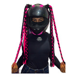 Par Mini Tranças Grande Para Capacete Moto Lovers