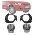 Par Moldura E Suporte Farol Milha Aro Cromo Palio El 09 A 11