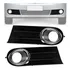 Par Moldura Farol Milha Vw Gol Saveiro Voyage G5 Aro Cromado