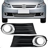 Par Moldura Gol G5 2008 Até 2012 Preta Com Milha Aro Cromado