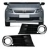 Par Moldura Grade Milha Gol G5 Aro Cromado 2010 2011 2012